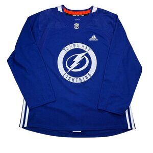 Adidas MiC Tampa Bay Lightning Team Issue Practice Jersey 56 Climalite Royal Blu
